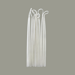 Beeswax birthday candles inAlpine White hand made for birthday celebrations-clean burn, plant-based dyes, sold in set of 12 birthday candles.