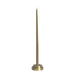 A high quality solid brass modern holder for skinny taper candle