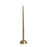 A high quality solid brass modern holder for skinny taper candle