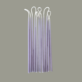 Beeswax birthday candles in lavaeder  hand made for birthday celebrations-clean burn, plant-based dyes, sold in set of 12 birthday candles.