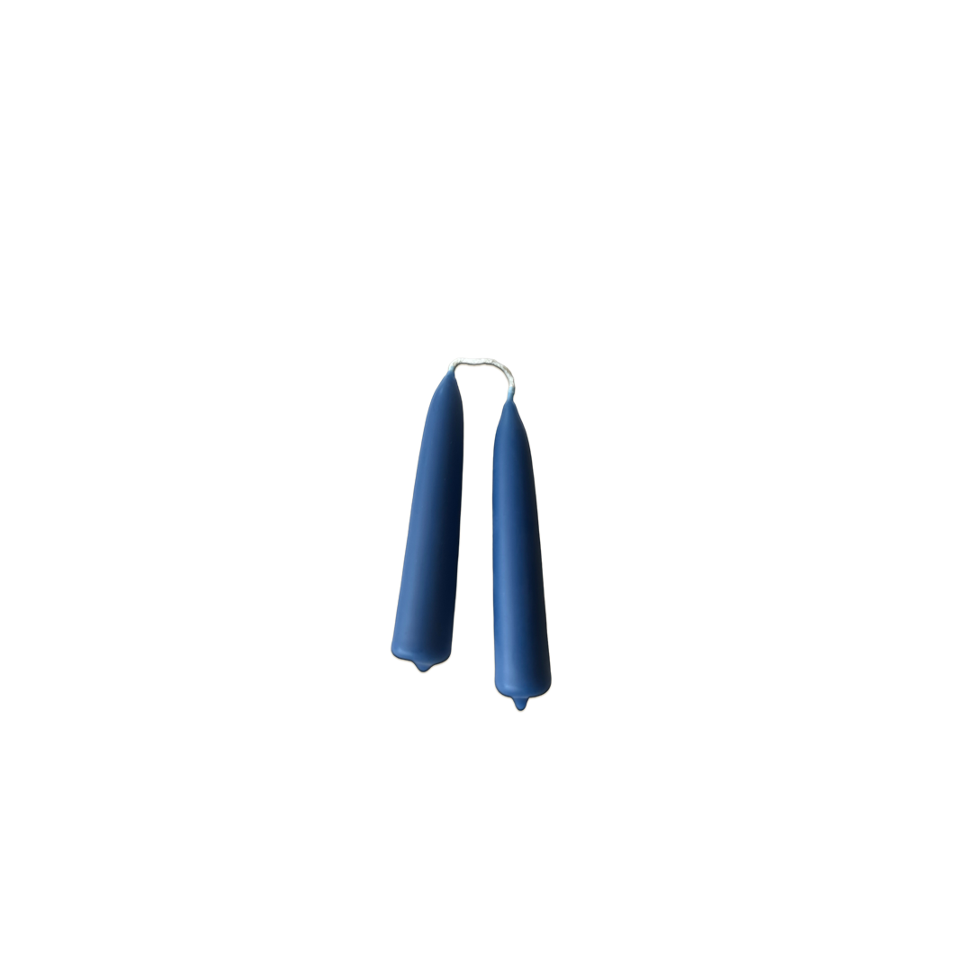 and-dipped beeswax  mini taper candles in Le Lavandou, crafted with plant-based pigments for a luxurious loo