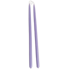 GLŌAM 12" hand-dipped thin beeswax taper candles in Lavender — a soft purple, made in Santa Barbara with natural plant-based pigments.