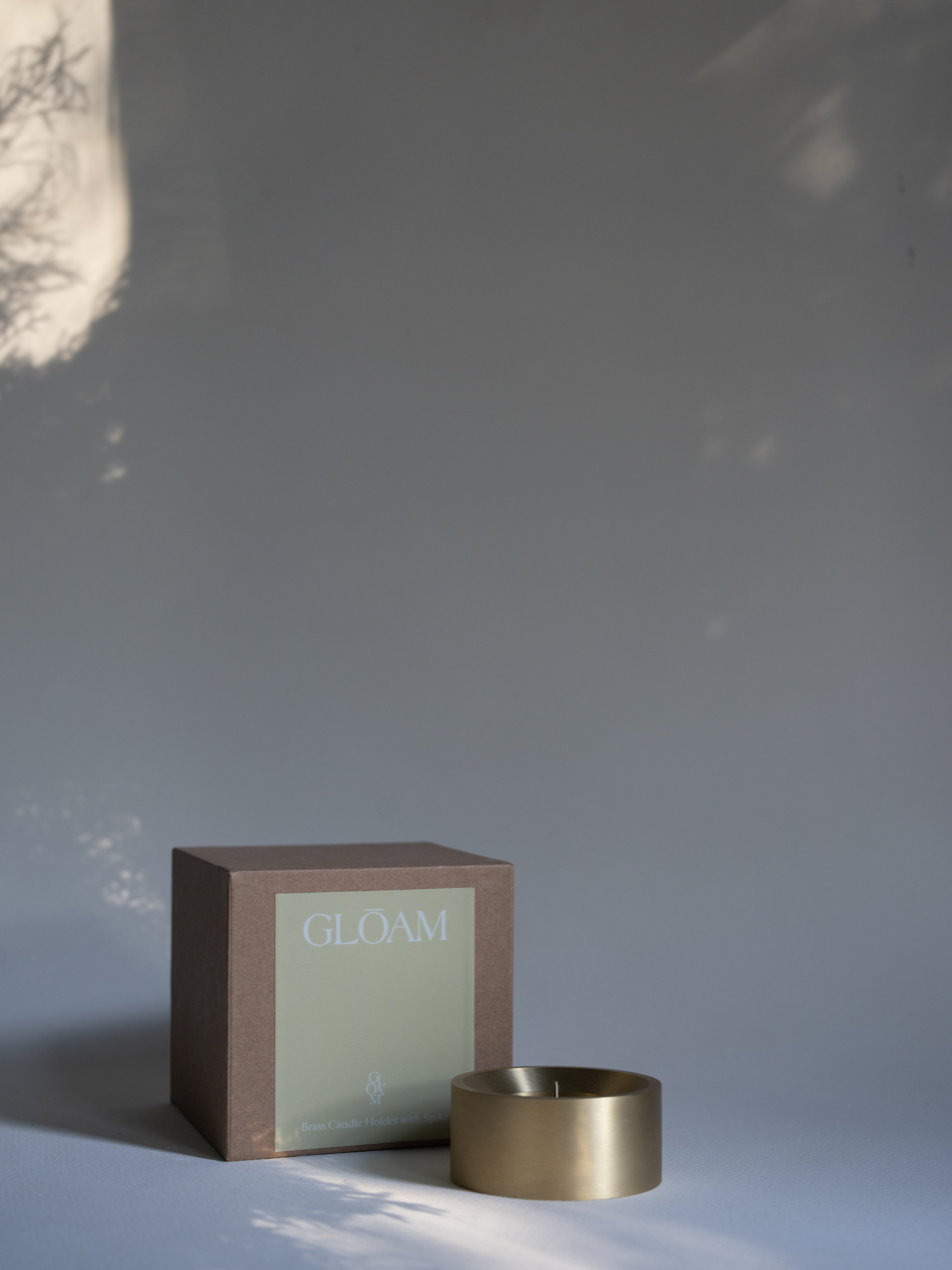 Designed by GLŌAM this holder fit our all types of Candles. Made from solid brass, it has a paperweight-like feel. 