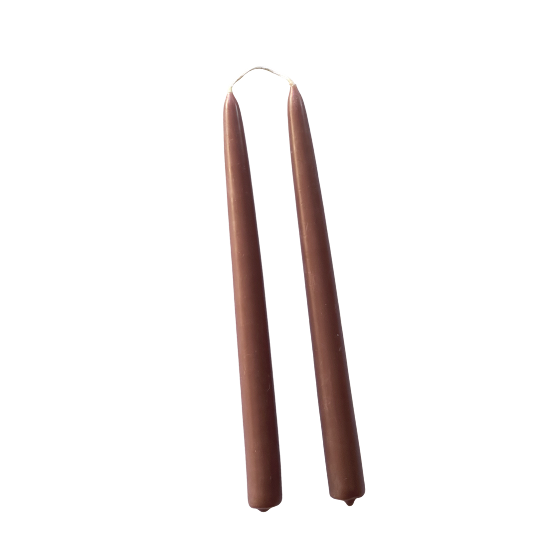 Beeswax Tapers in Espresso