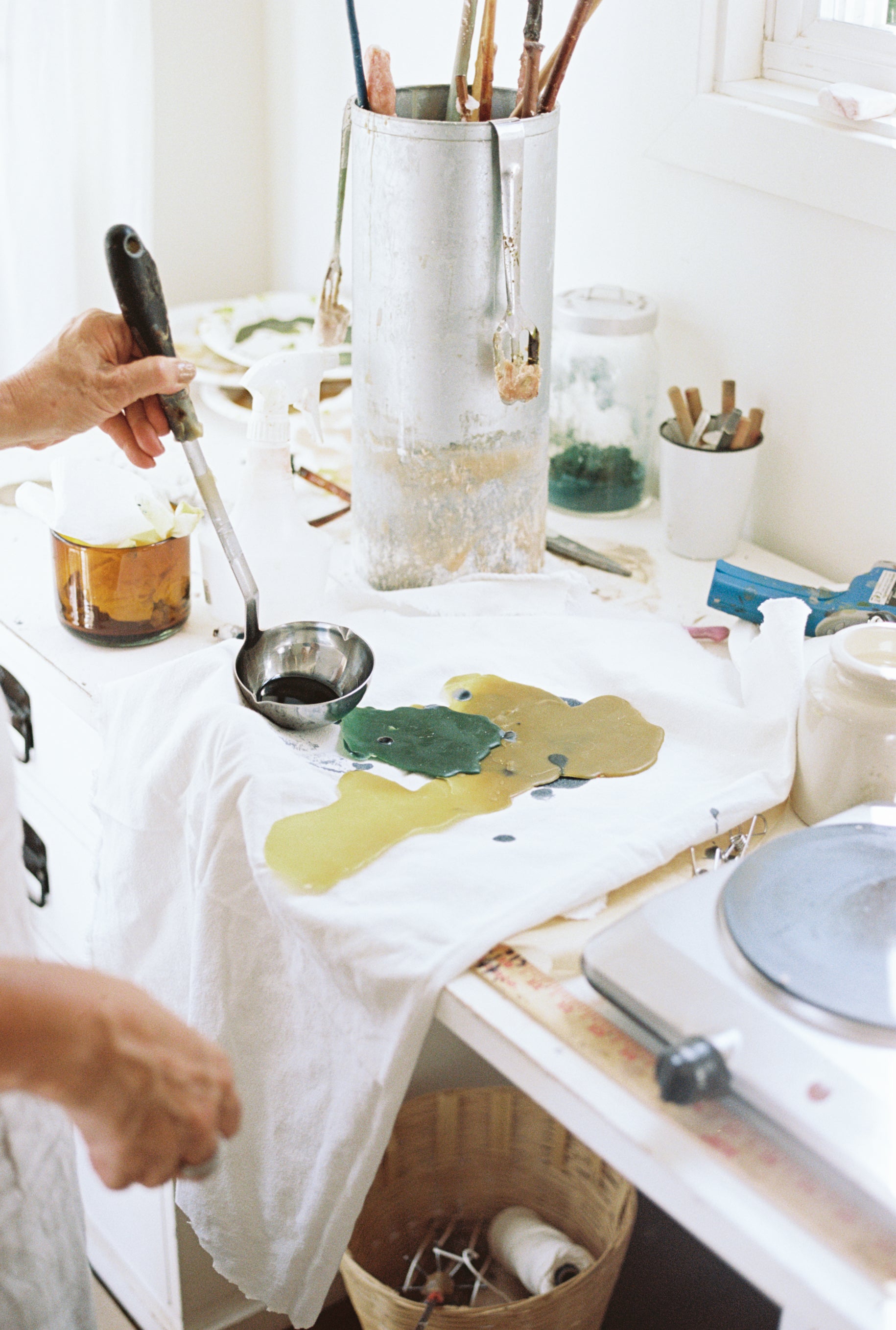 Beeswax Candles, Hand-Dipped, Dripless With Plant-Based Dyes 