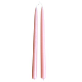 12" natural Beeswax  Taper Candles – in Rose,  non drip, high quality, decorative.