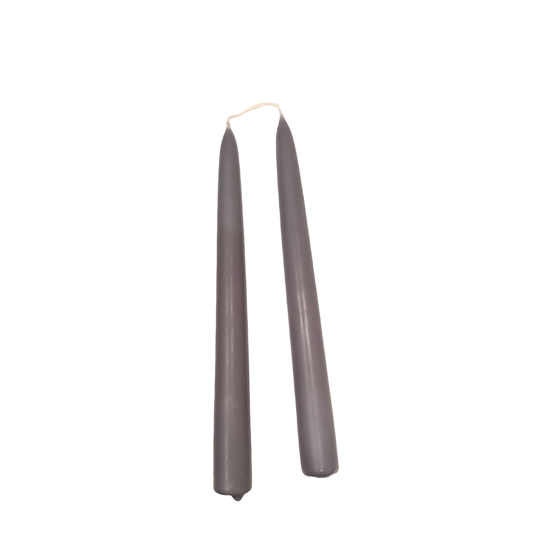 Beeswax Tapers in London Fog
