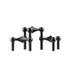 The Black STOFF Nagel Candle Holder offers a modern, sculptural design. Stack, combine, or style it solo as a striking statement piece.