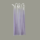 Beeswax birthday candles in lavaeder  hand made for birthday celebrations-clean burn, plant-based dyes, sold in set of 12 birthday candles.