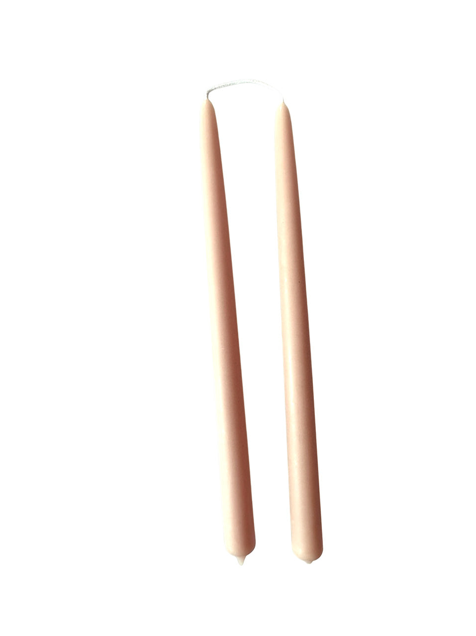 Beeswax Tapers in Scallop