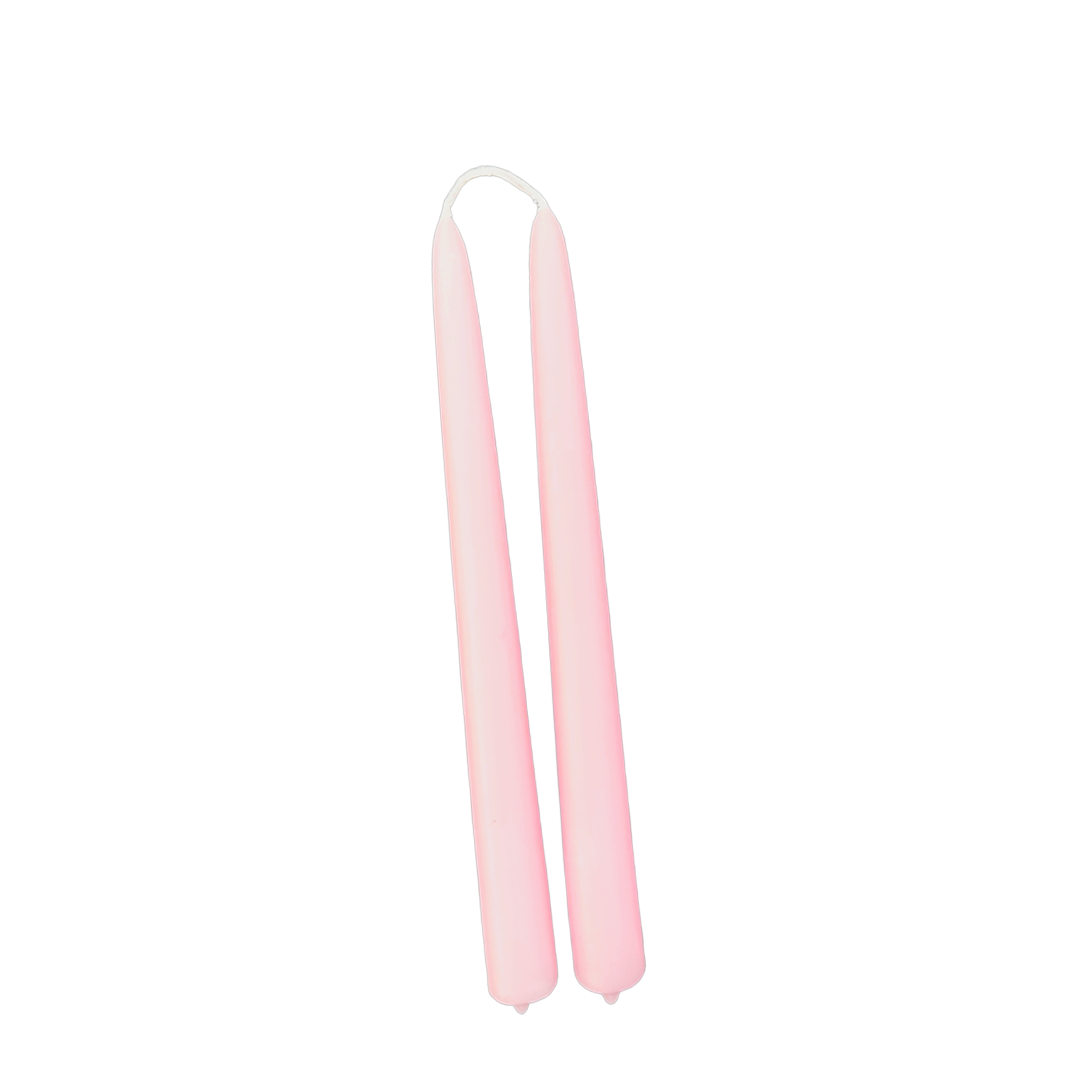 Beeswax Tapers in Pink Sand