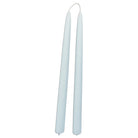GLŌAM 12" hand-dipped beeswax taper candles in Azure — a clear light blue, made in Santa Barbara with natural plant-based pigments