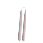 pure beeswax taper candles hand dipped  in moonglade grey 