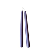 pure natural beeswax taper candles hand-dipped   in oxford blue