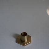 candle holder in solid brass in for classic taper candles  and twisted tapers designed by GLŌAM