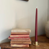 candle holder in solid brass in for classic taper candles  and twisted tapers designed by GLŌAM