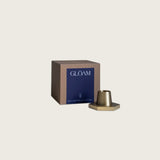 candle holder in solid brass in for classic taper candles  and twisted tapers designed by GLŌAM