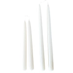 Hand-dipped beeswax taper candles in Alpine Glow, crafted with plant-based pigments for a luxurious look