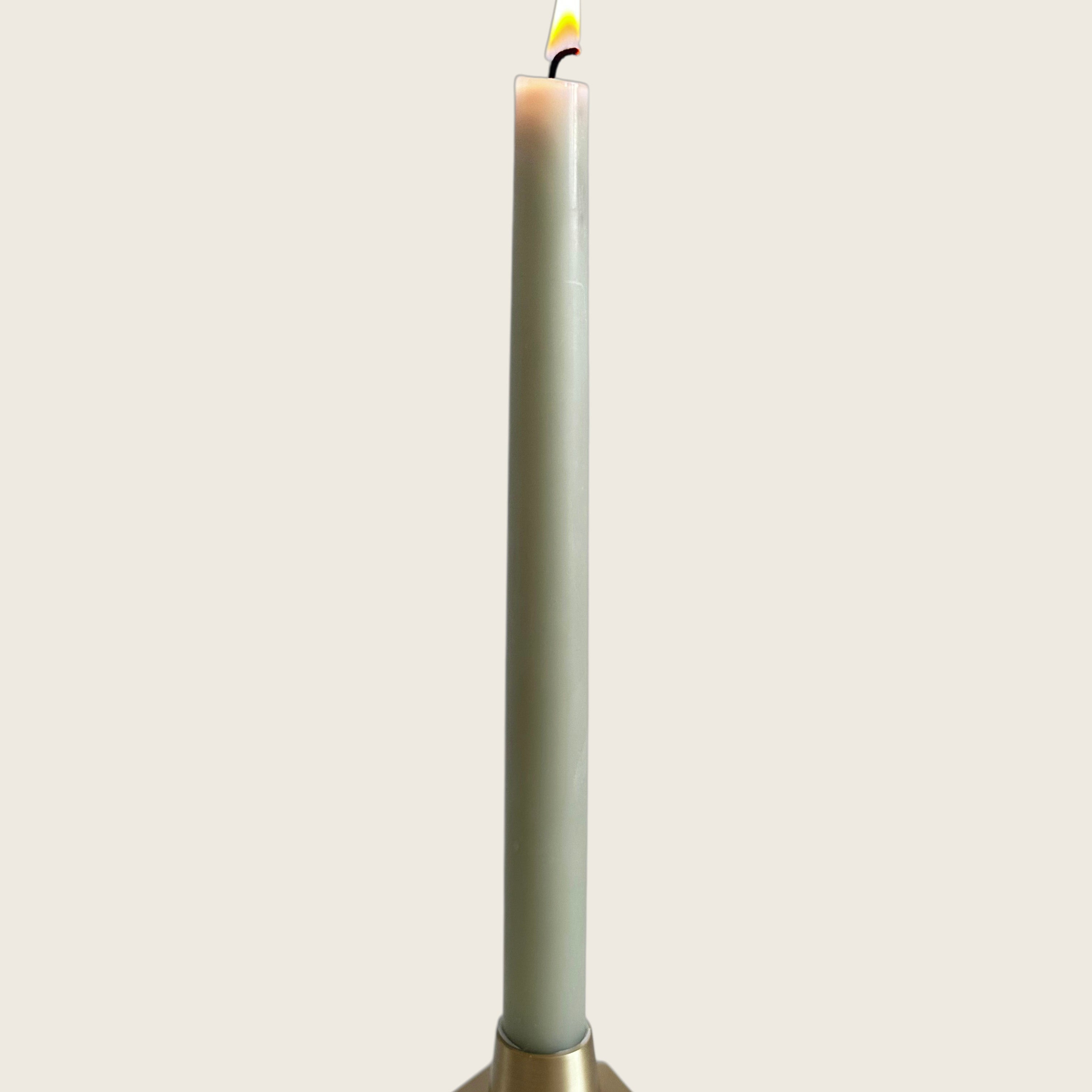 Hex Brass Candle Holder