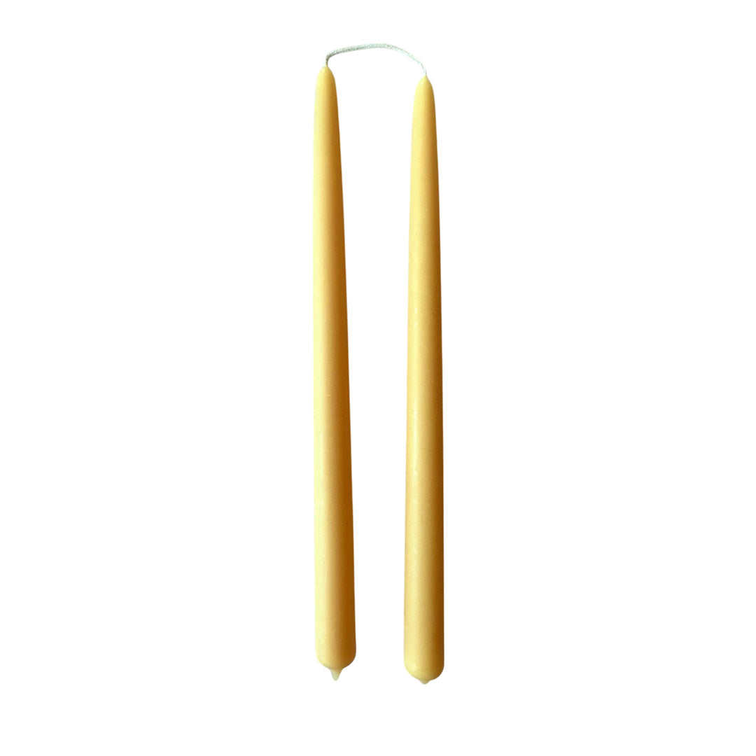 Beeswax Tapers in Natural