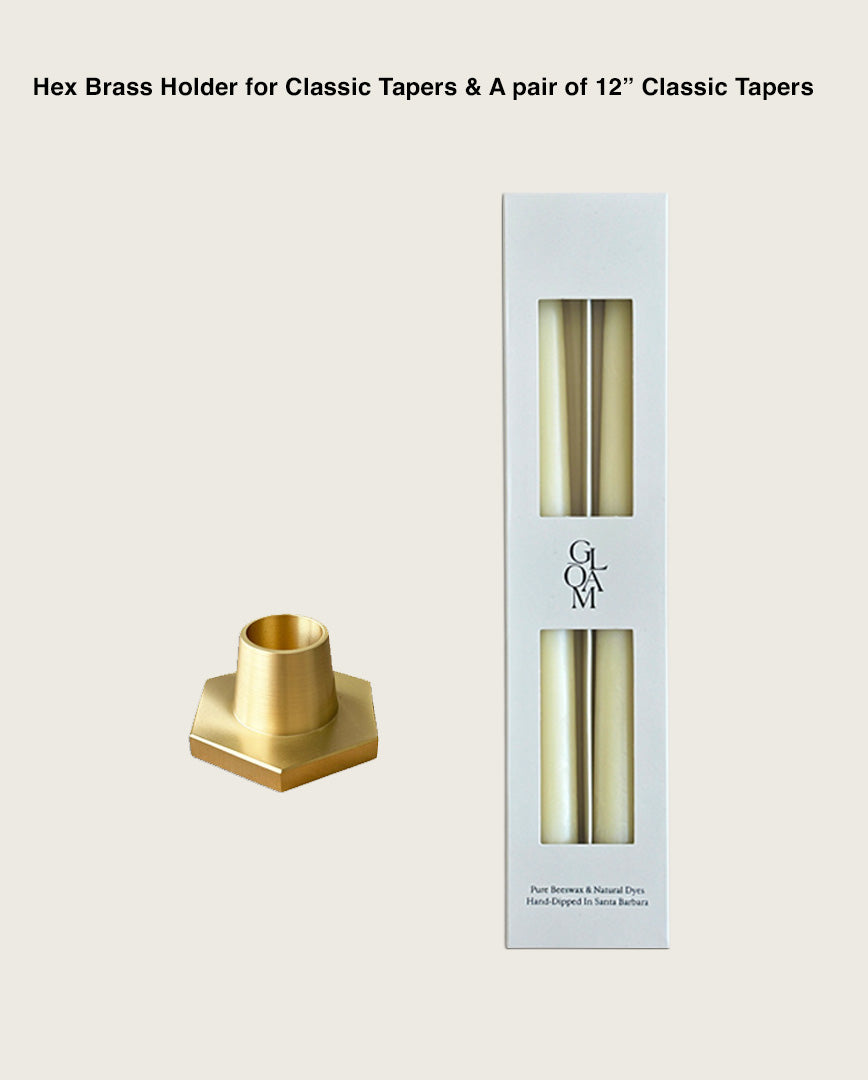 Mother's Day Hexagon Holder and a Classic Taper Candles Bundle