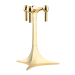 Stoff Nagel brass stand —sculptural Danish candle holders for tapers for elevated decorative display.