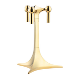 Stoff Nagel brass stand —sculptural Danish candle holders for tapers for elevated decorative display.