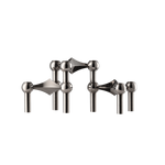 The iconic STOFF Nagel candle holder in dark metallic  edition is a futuristic expression brings elegance and a masculine vibe into the interior decor.