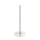 STOFF Nagel chrome floor stand base. Candle holders can be added, rearranged and form a freestanding modular sculpture for interiors, architecture, and everyday living.