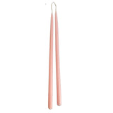12" Thin Beeswax Taper Candles – Macaron in blush color